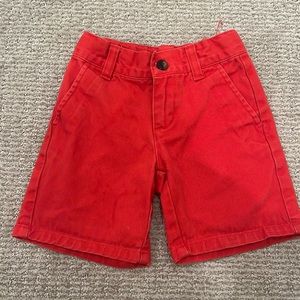 Janie and Jack red denim shorts